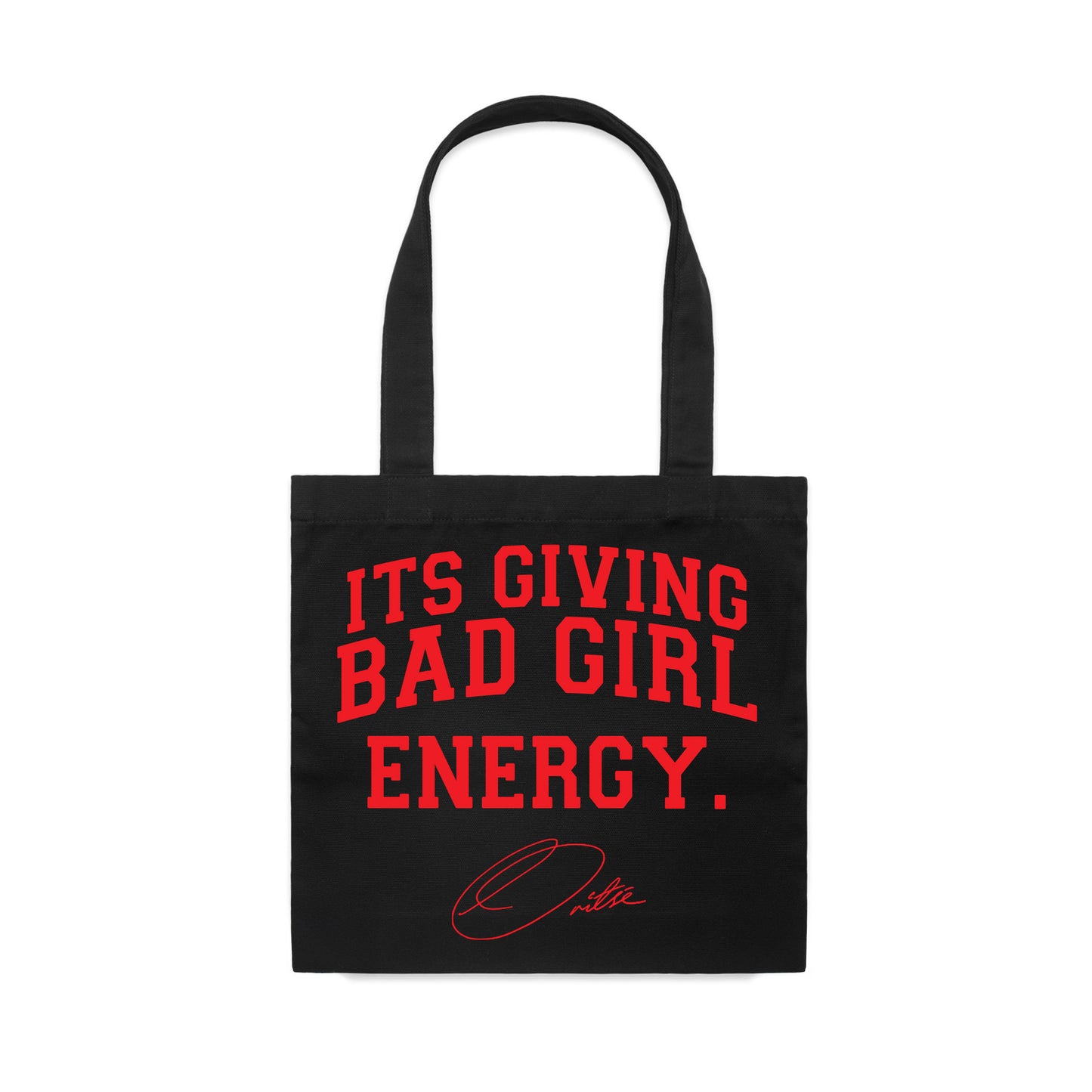 Bad Girl Anthem - Black Tote Bag (W201)