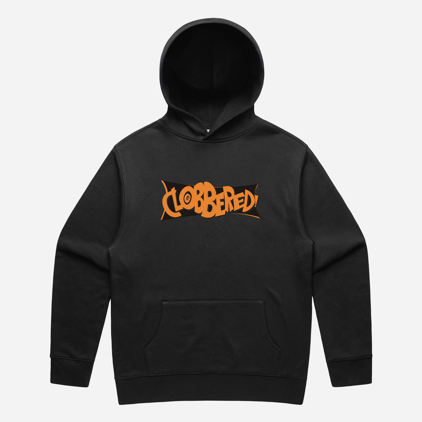 CLOBBERED! - Black Hoodie