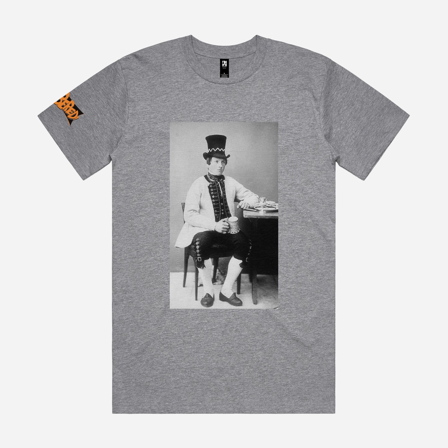 CLOBBERED! Marled Grey T-shirt
