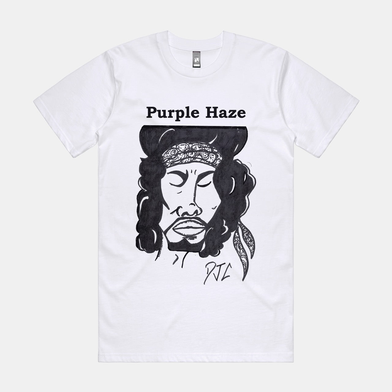 DJC - Jimi Hendrix Artwork - White T-shirt