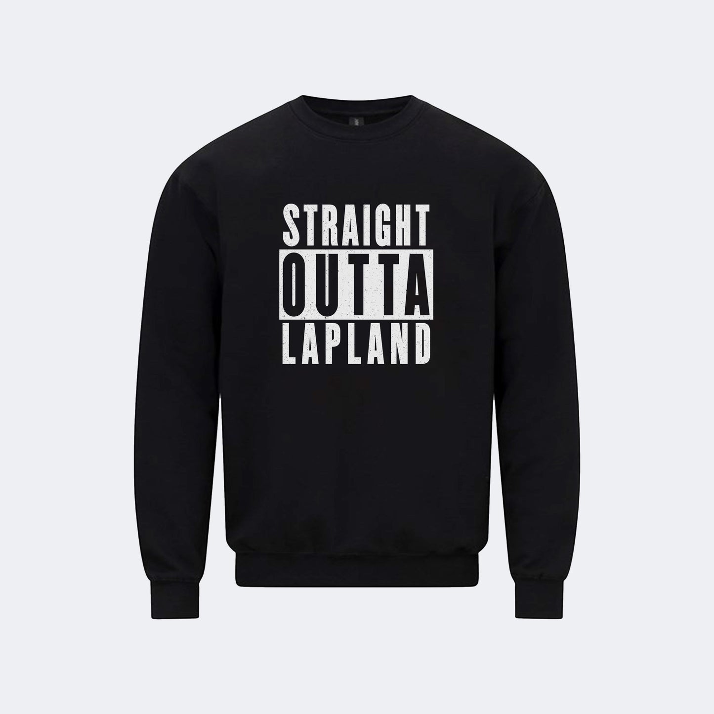 DP Christmas Jumper - Straight Outta Lapland - Black