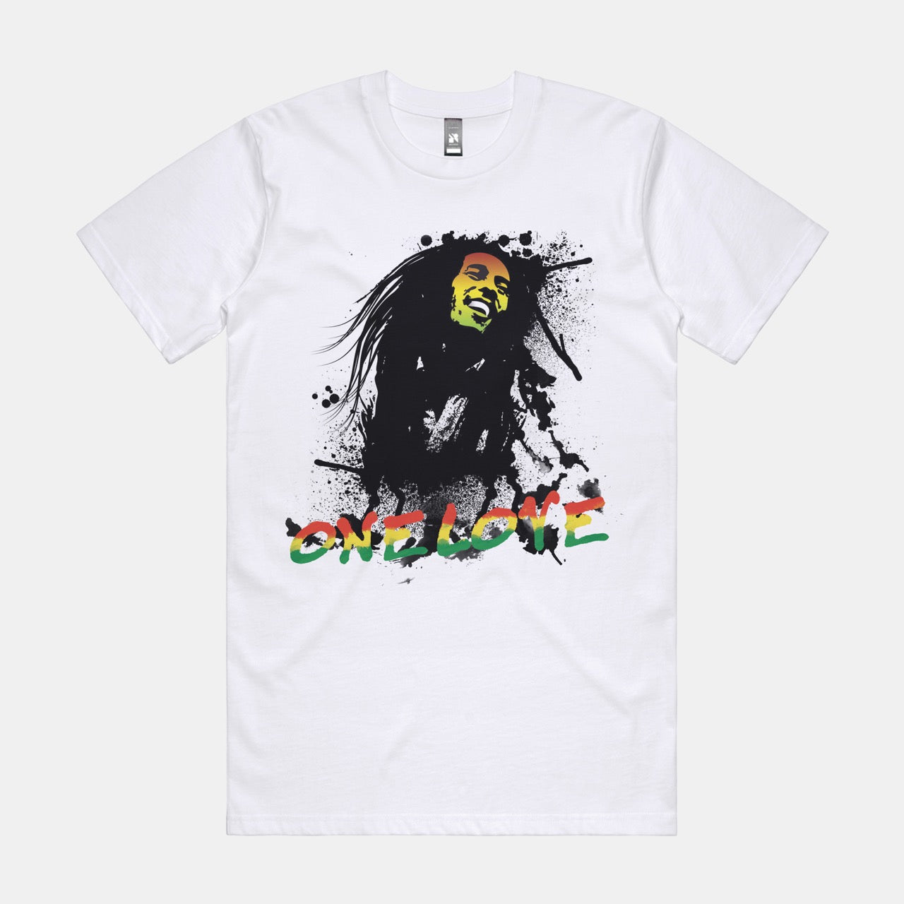 ONE LOVE - Splash Print - White T-shirt