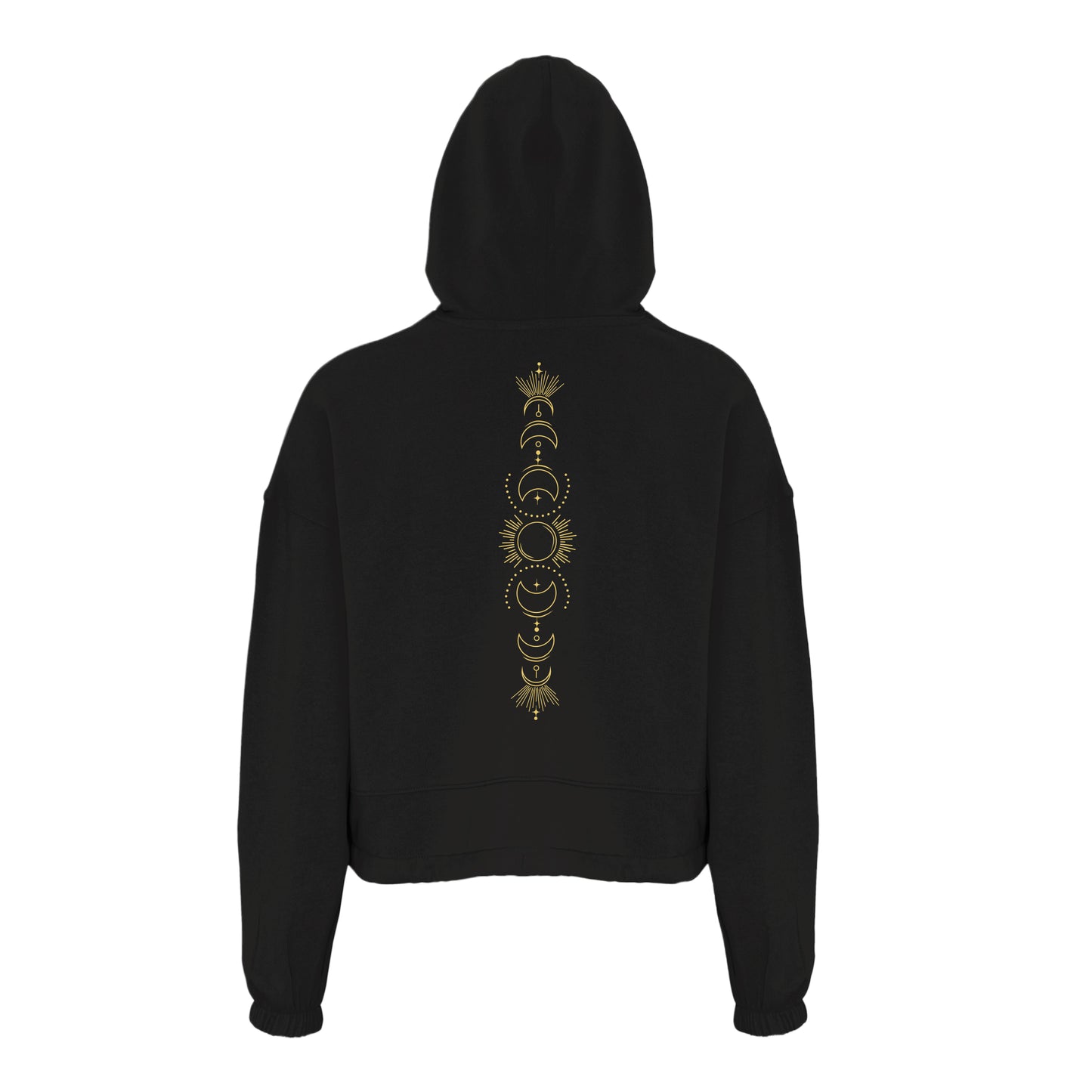 Moon Phases - Women's Oversized Cropped Hoodie