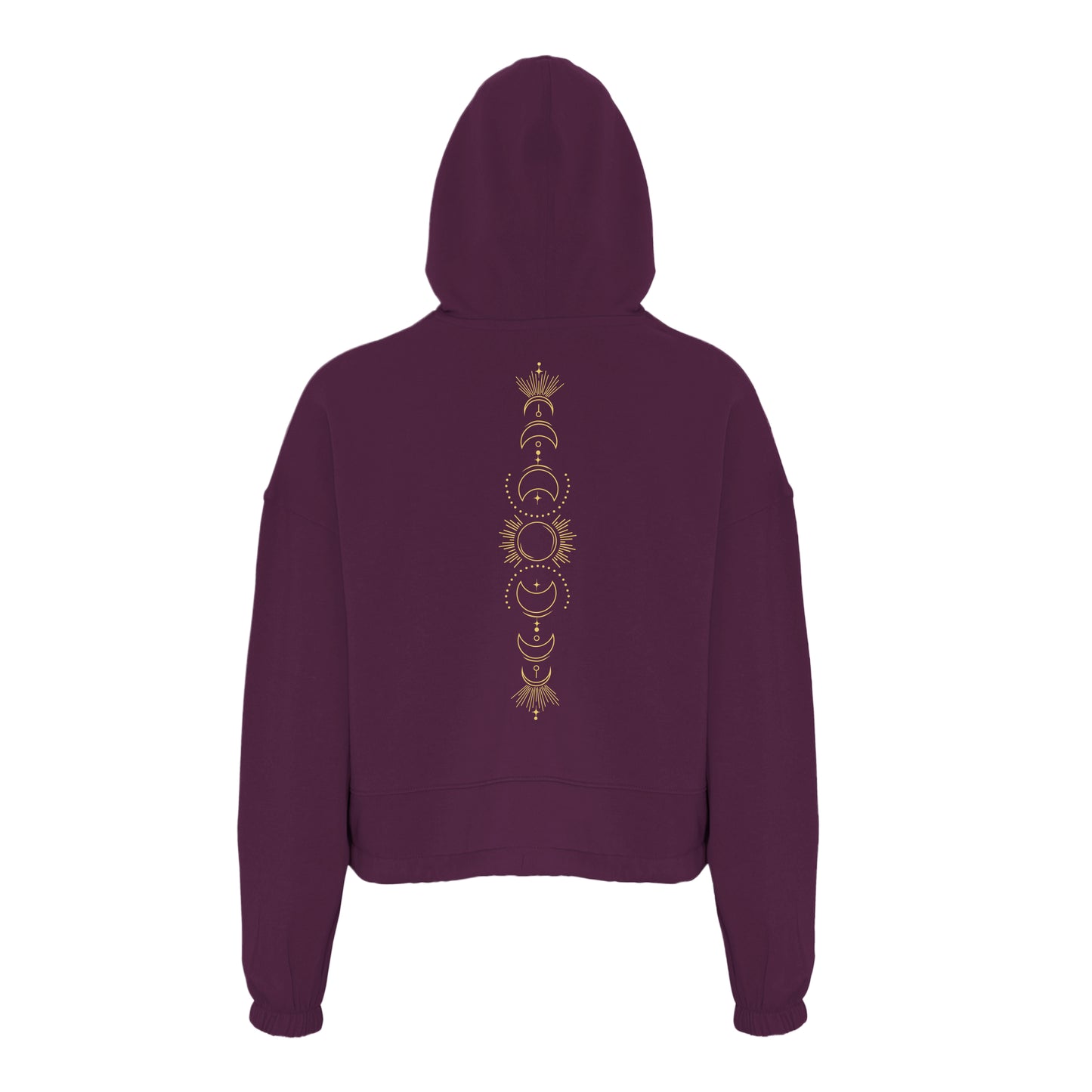 Moon Phases - Women's Oversized Cropped Hoodie