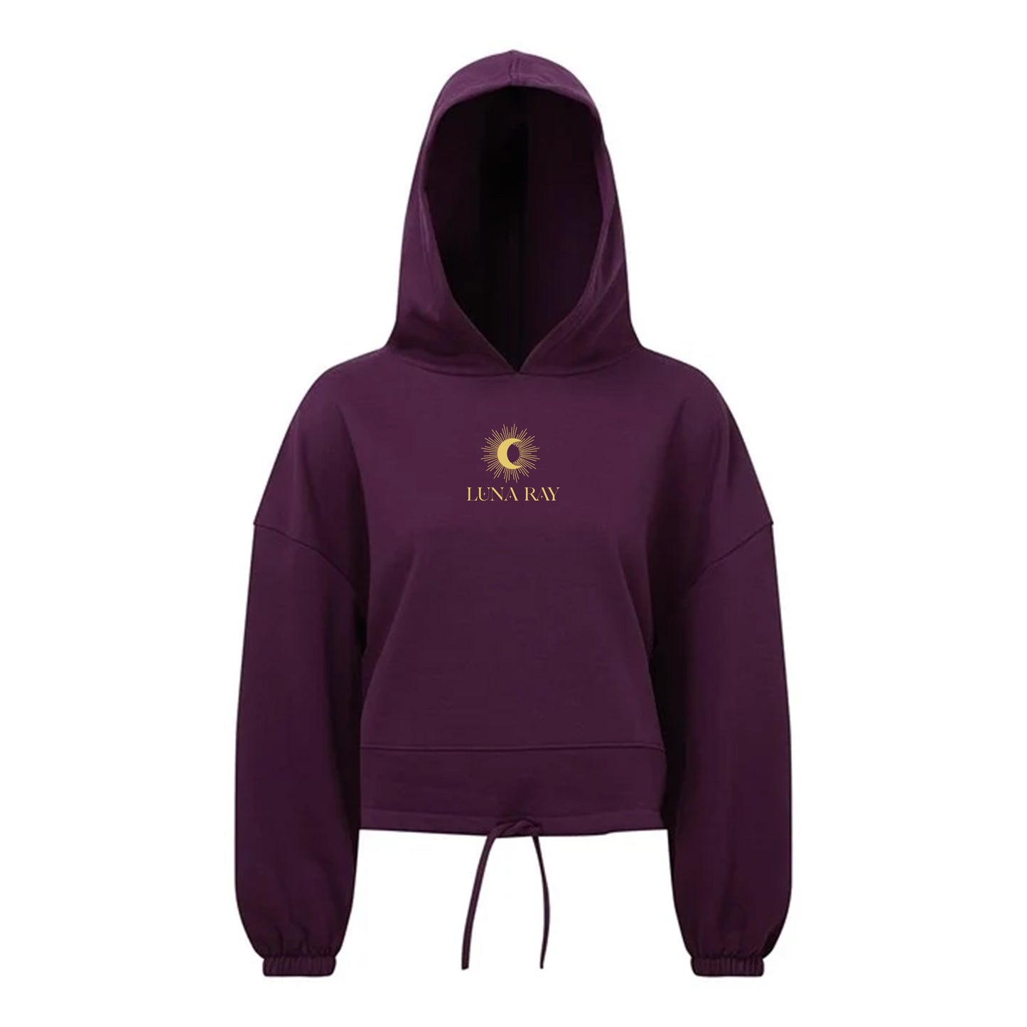 Moon Phases - Women's Oversized Cropped Hoodie