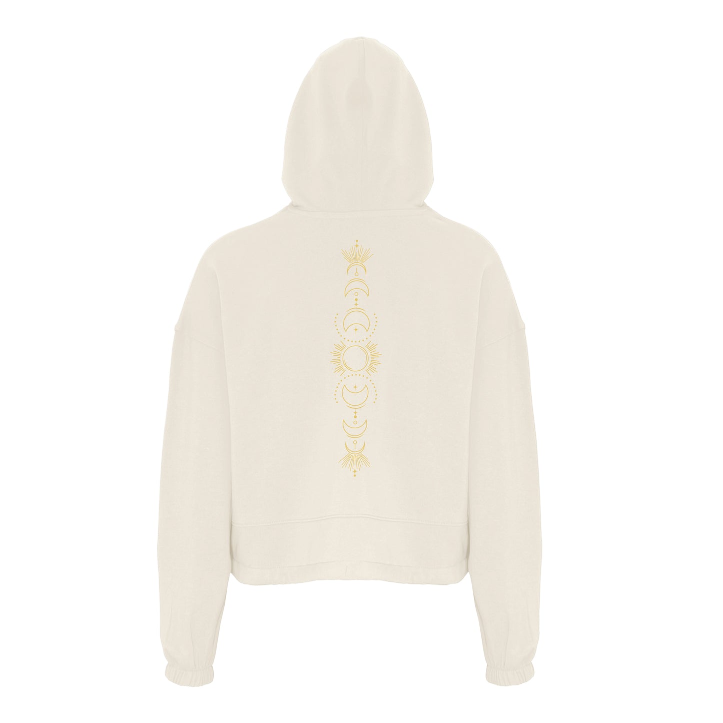 Moon Phases - Women's Oversized Cropped Hoodie