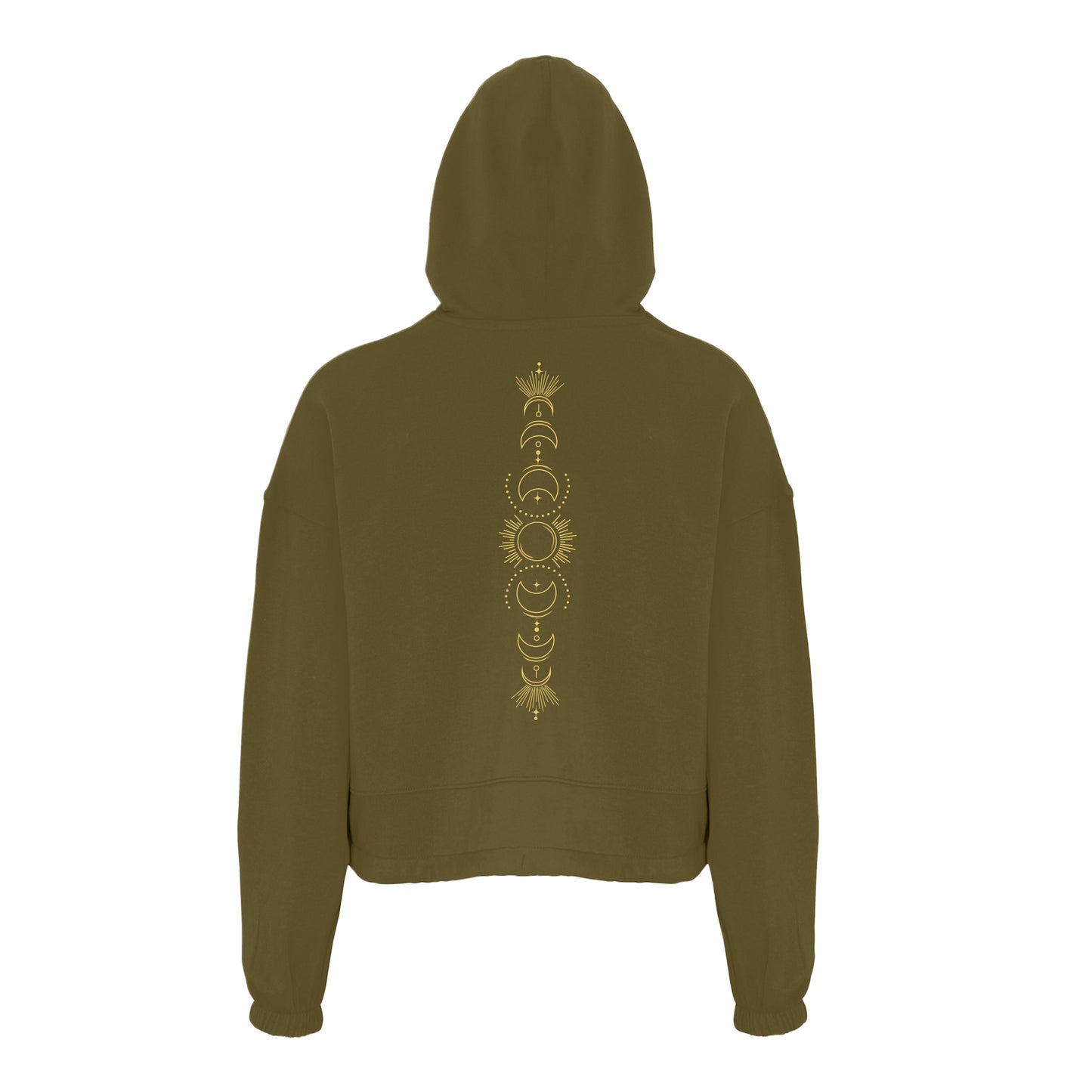 Moon Phases - Women's Oversized Cropped Hoodie