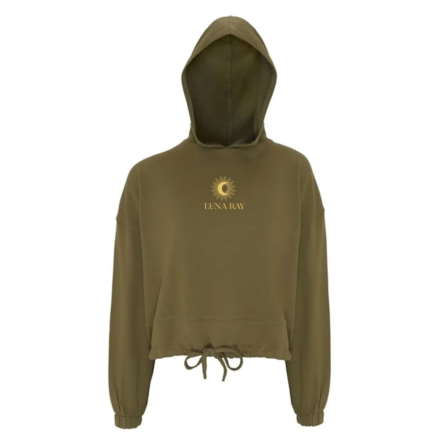 Moon Phases - Women's Oversized Cropped Hoodie