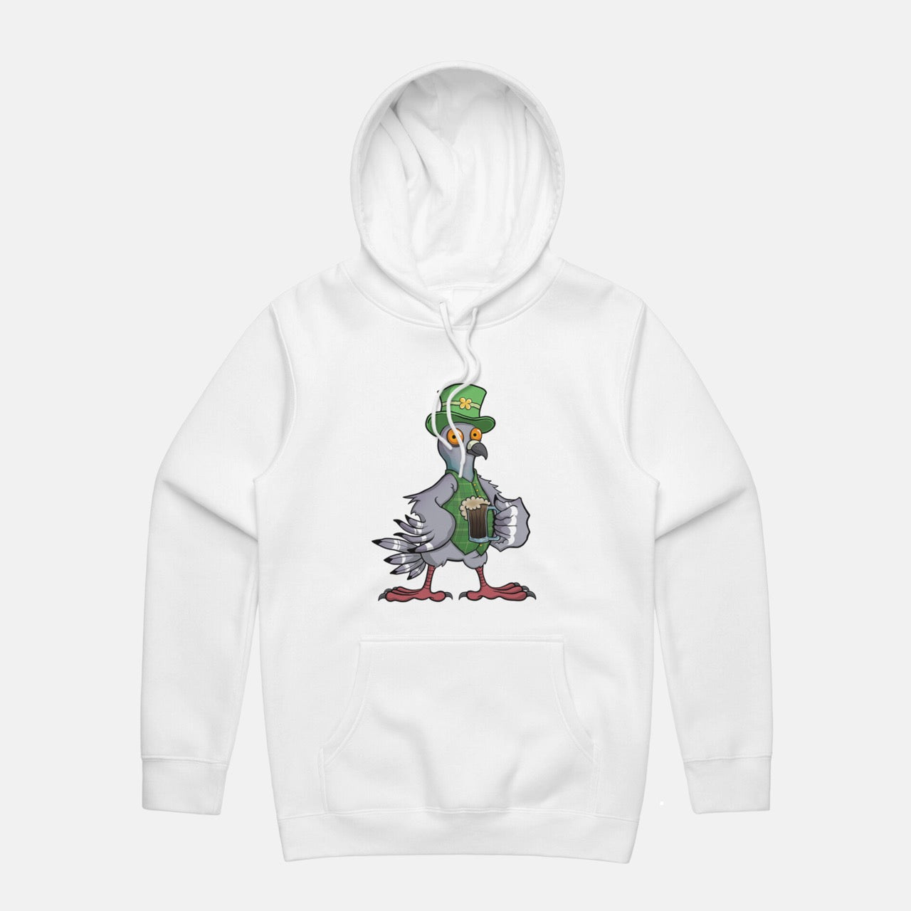 Dirtee Patrick - White Hoodie