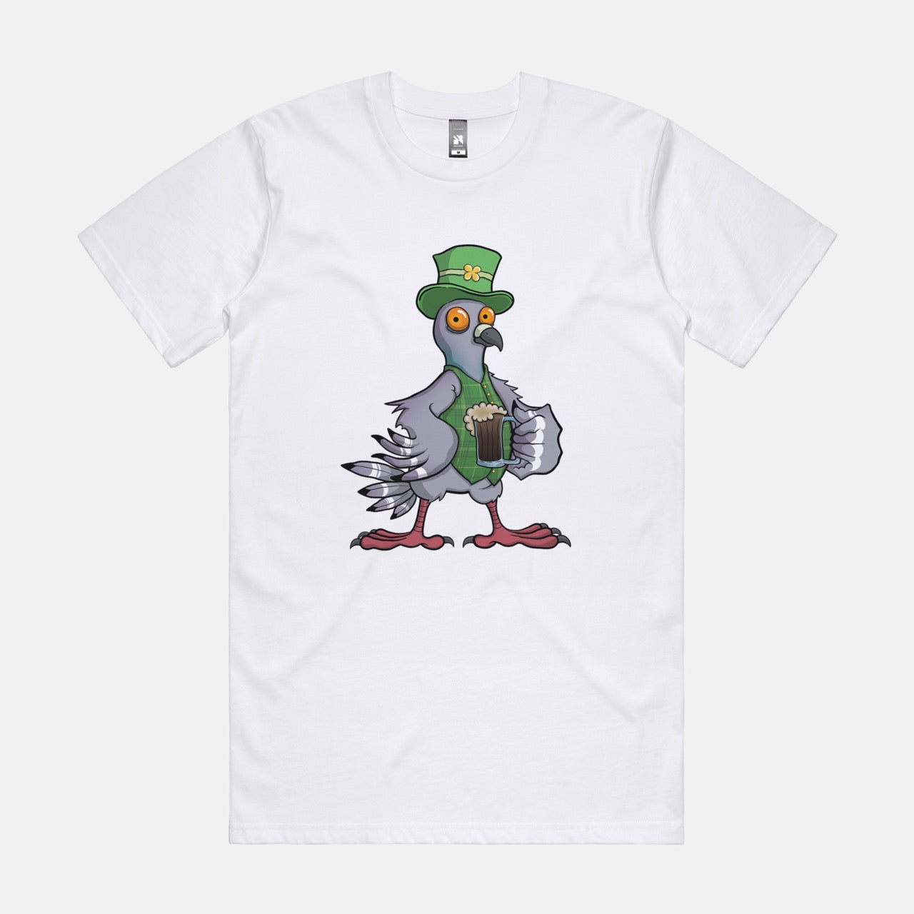 Dirtee Patrick - White T-shirt