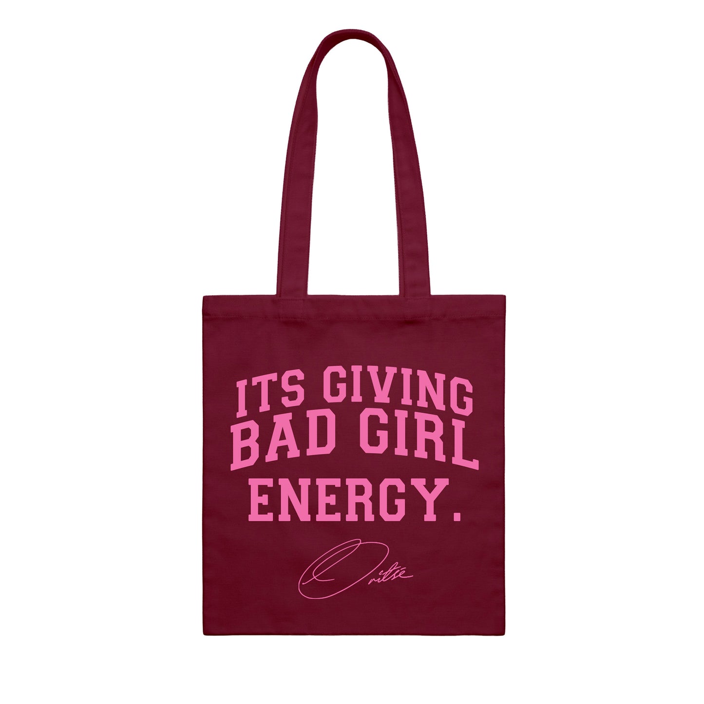 Bad Girl Anthem - Burgundy Tote Bag (W201)