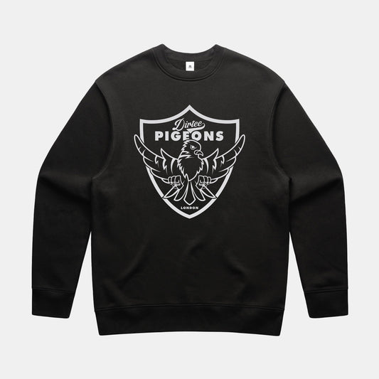 Dirtee Pigeons Varsity - Black Sweatshirt