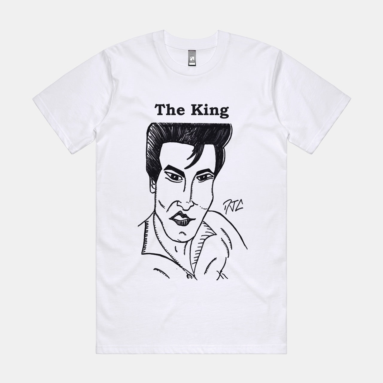 DJC - Elvis Presley Artwork - White T-shirt