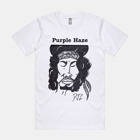 DJC - Jimi Hendrix Artwork - White T-shirt