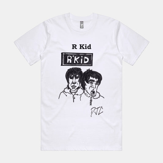 DJC - Liam & Noel Gallagher Artwork - White T-shirt