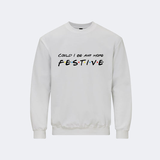 DP Christmas Jumper - F.E.S.T.I.V.E - White