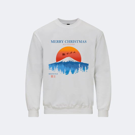 DP Christmas Jumper - Christmas Over Fuji - White