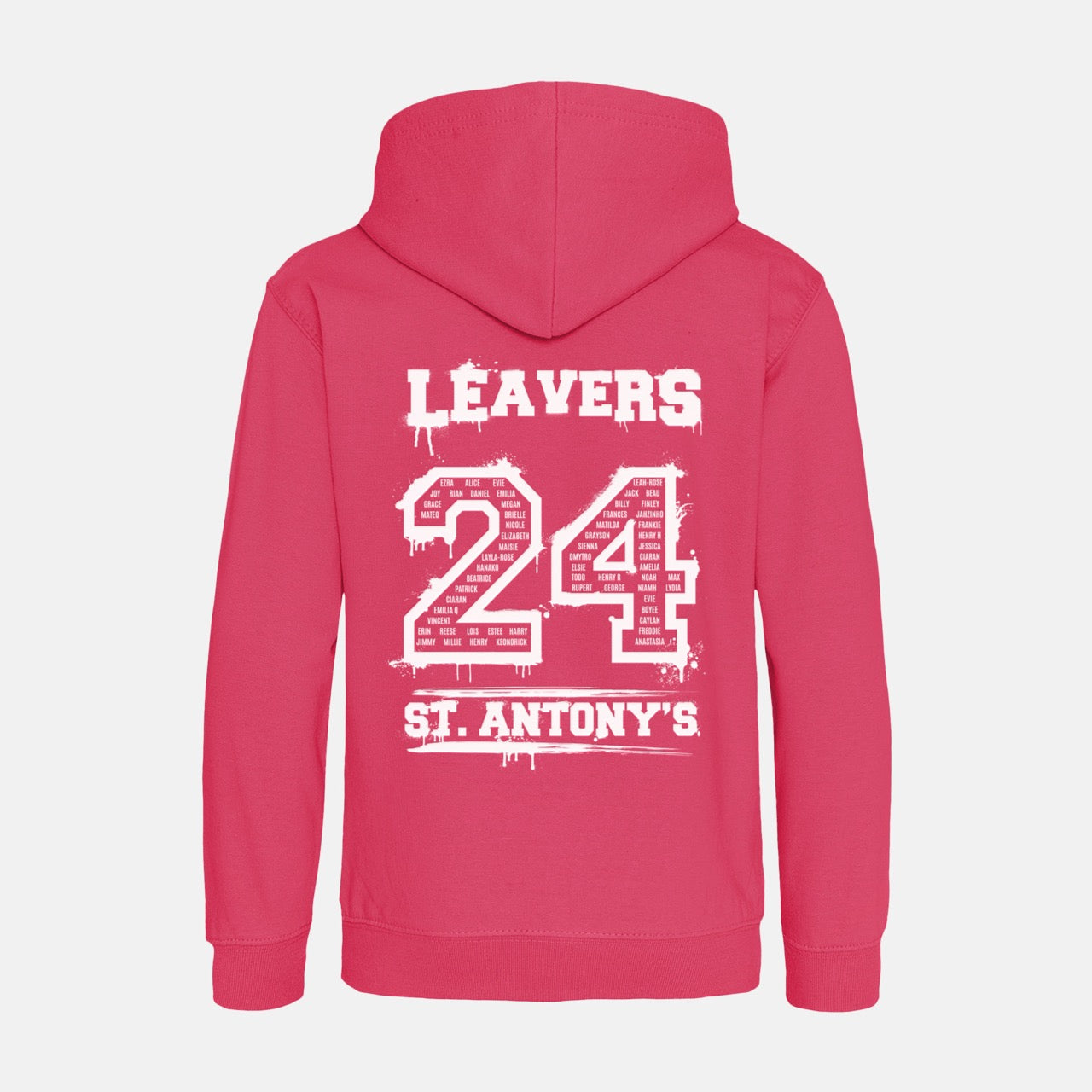 St. Antony's Leavers Hoodie - Hot Pink