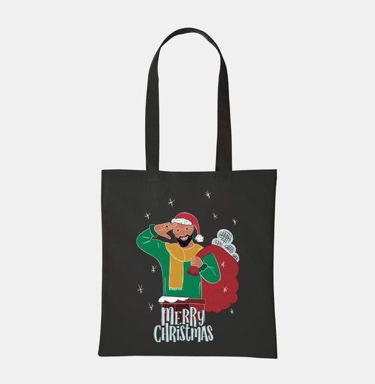 JB Christmas Collection - Black Tote Bag