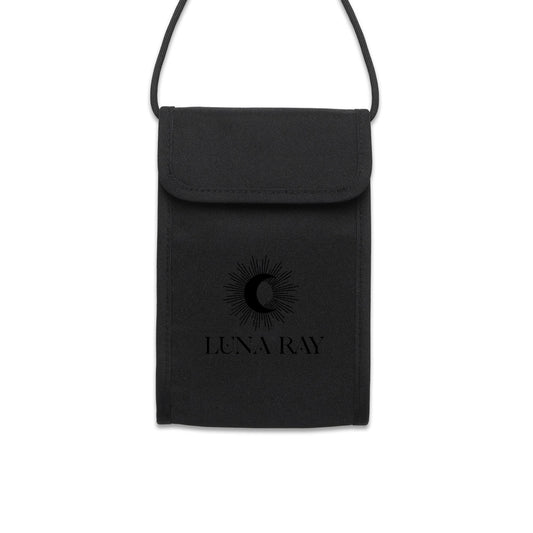 Luna Ray Branded Black Phone Bag