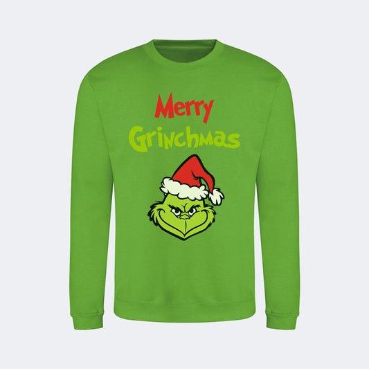 DP Christmas Jumper - Merry Grinchmas - Lime Green