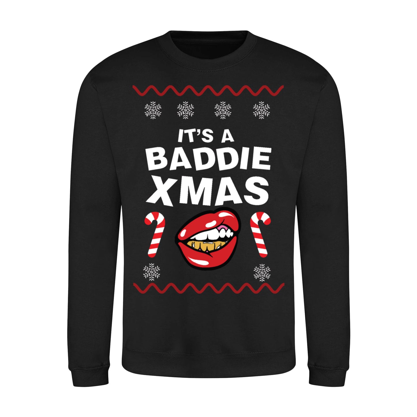 BADDIE XMAS - Black Jumper