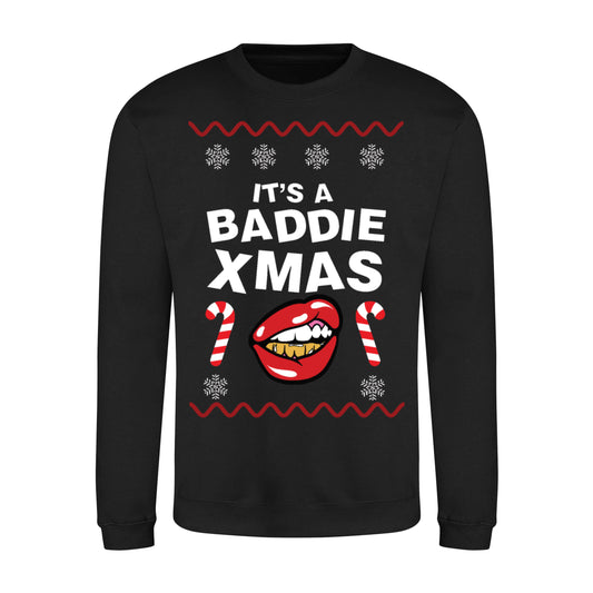 BADDIE XMAS - Black Jumper