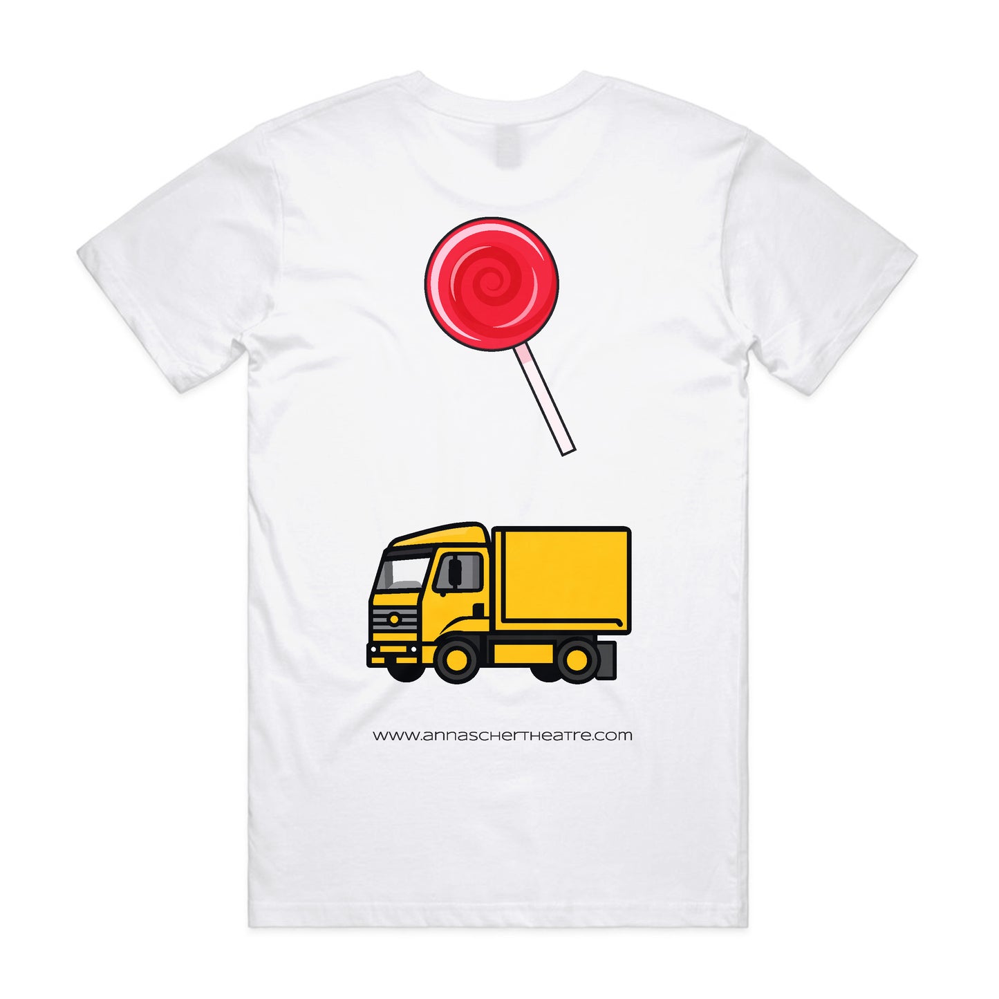 AST - Red Lolly, Yellow Lorry - White T-shirt