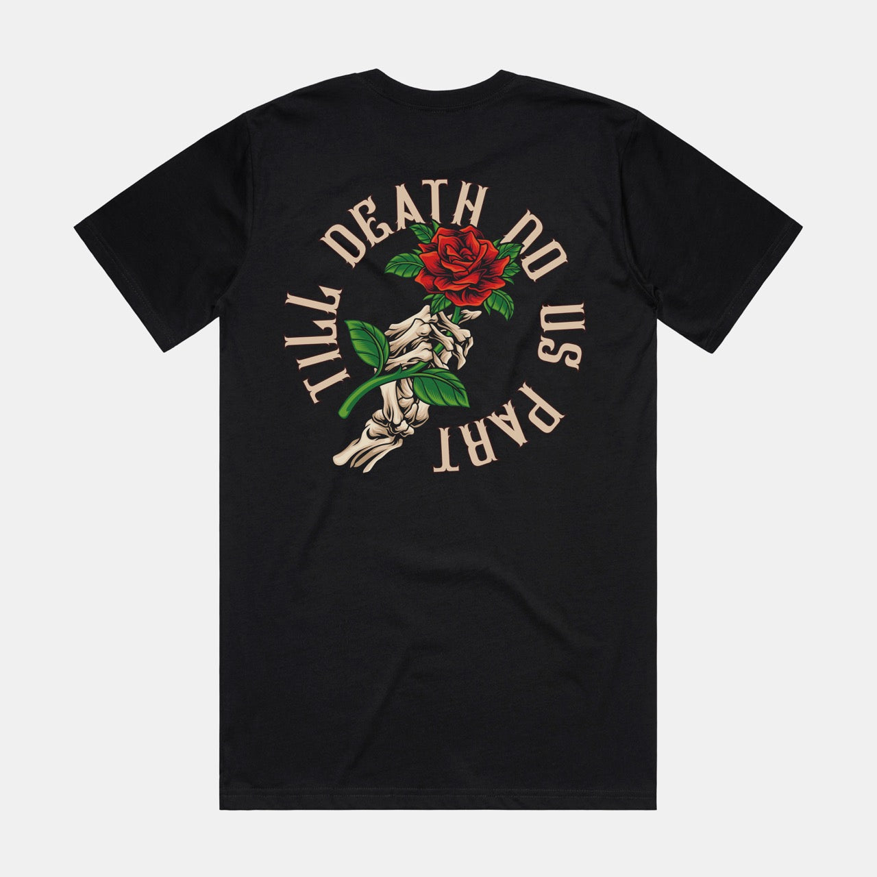 Till Death Do Us Part - Double Sided Black T-shirt